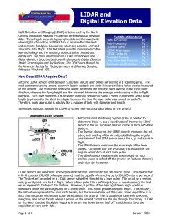 LIDAR and Digital Elevation Data