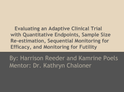 Evaluating an Adaptive Clinical Trial with Quantitative Endpoints