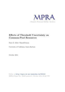 Effects of Threshold Uncertainty on Common