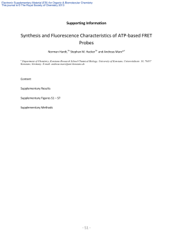 Synthesis and Fluorescence Characteristics of ATP