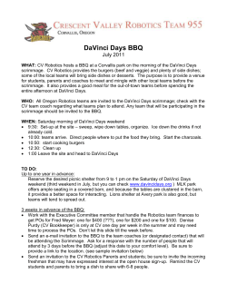 DaVinci Days BBQ