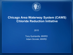 (CAWS) Chloride Reduction Initiative (Brief)