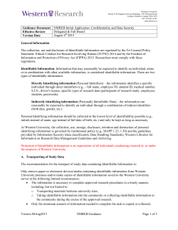 Confidentiality and Data Security