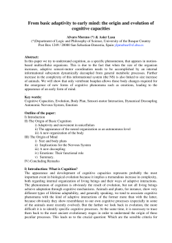 From basic adaptivity to early mind