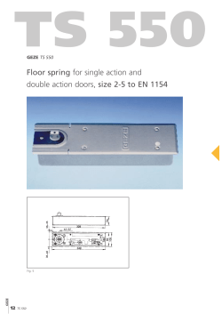 Floor spring for single action and double action doors