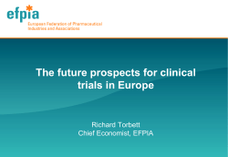The future prospects for clinical trials in Europe