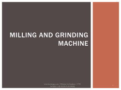 Milling and grinding machine