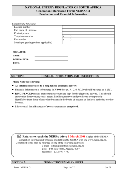 National Electricity Regulator