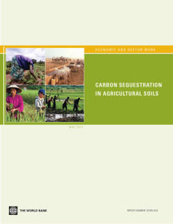 carbon sequestration in agricultural soils