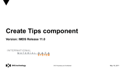 Create Tips component - IMDS Information Pages