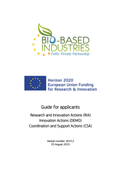 Guide for applicants - European Commission