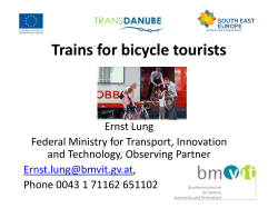 Trains for cycle tourists