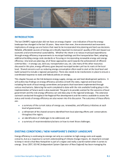 CHAPTER 9: Energy - Central New Hampshire &ndash; Regional Planning