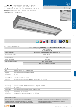 AVC-XG increased safety lighting fixtures for bi