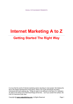 Internet Marketing A to Z