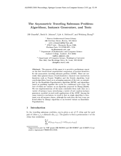 The Asymmetric Traveling Salesman Problem