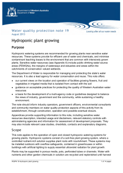 Hydroponic plant growing