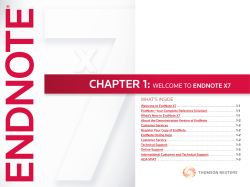 EndNote X7 Guide