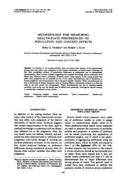 methodology for measuring health-state preferences-iii