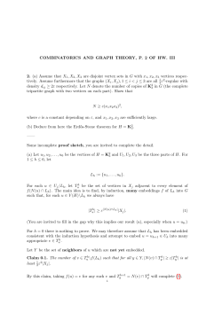 COMBINATORICS AND GRAPH THEORY, P. 2 OF HW. III 2. (a