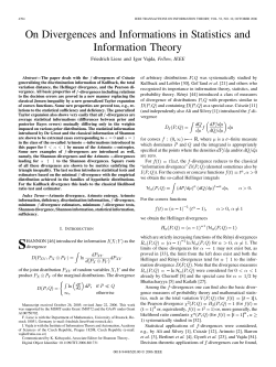 On Divergences and Informations in Statistics and Information Theory