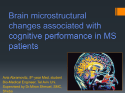 Brain microstructural changes associated with cognitive