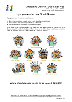 Hypoglycaemia - Mild - Low Blood Sugar&hellip;