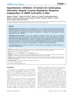 Hypothalamic Inhibition of Acetyl-CoA Carboxylase