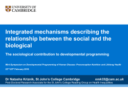 The Rank Prize Funds Mini Symposium PowerPoint Presentation