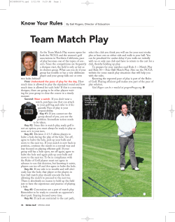Team Match Play
