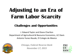 Adjusting to an Era of Farm Labor Scarcity