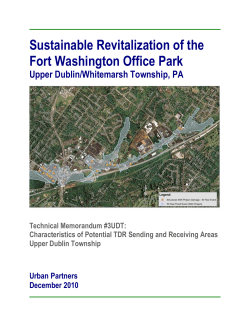 Characteristics of Potential TDR Sending and Receiving Areas