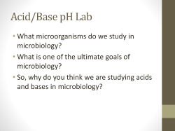 Acids - Nutley Public Schools