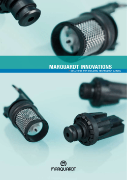 MARQUARdt innoVAtionS