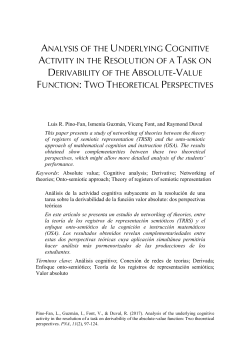 analysis of the underlying cognitive activity in the