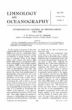 environmental control of phytoplankton cell size
