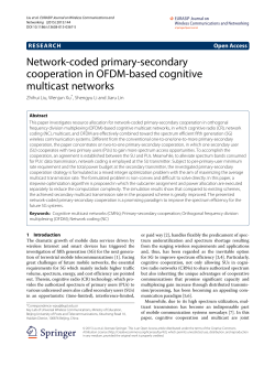 Network-coded primary-secondary cooperation in OFDM