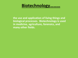 BioTechnology - Effingham County Schools