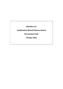 Independent Chair of the Board Recruitment Pack