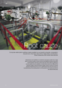 Computer-aided plant auditing made possible by successful