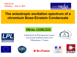 Diapositive 1 - Laboratoire de Physique des Lasers