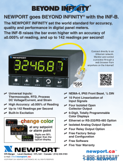 NEWPORT goes BEYOND INFINITY® with the INF-B.