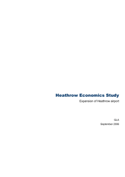 Heathrow Economics Study - Greater London Authority
