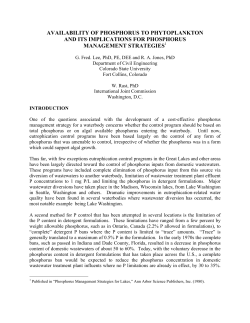 availability of phosphorus to phytoplankton and its implications for
