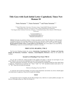 Use the Microsoft Word template style: Heading 3