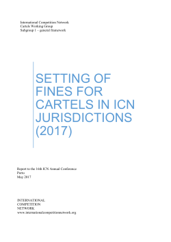 setting of fines for cartels in icn jurisdictions (2017)