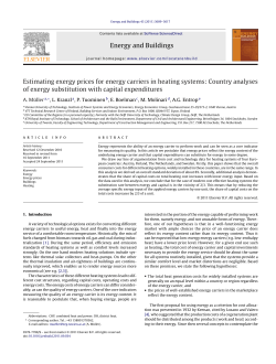 Estimating exergy prices for energy carriers in heating systems