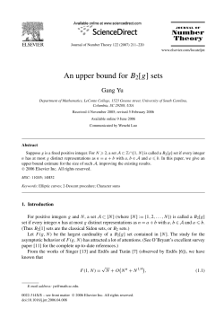 An upper bound for B2[g] sets