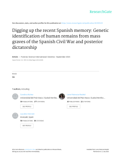 Digging up the recent Spanish memory: Genetic identification of