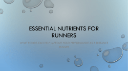 Essential nutrients for runners